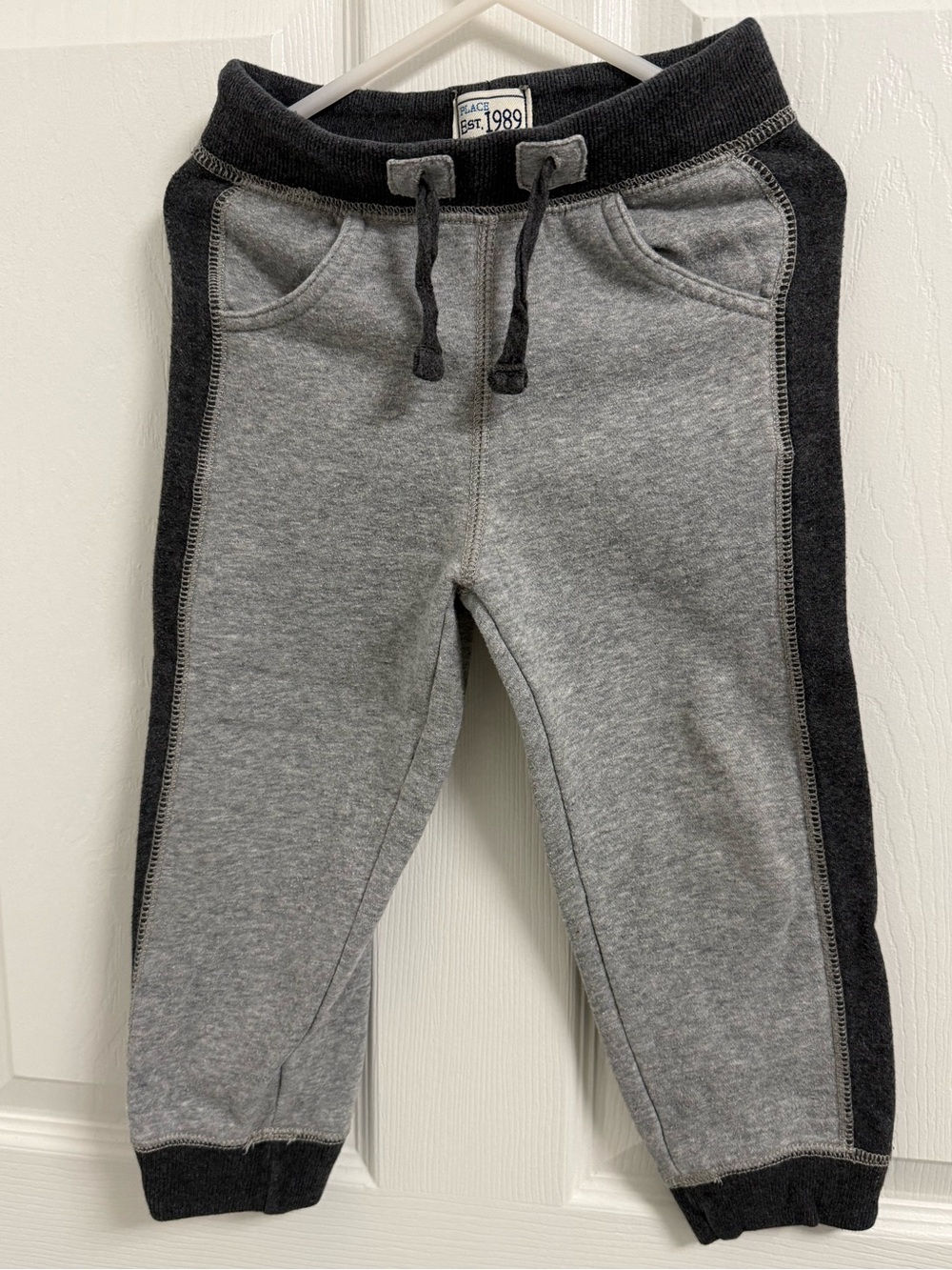 Place Gray Two-Tone Jogger Sweatpants